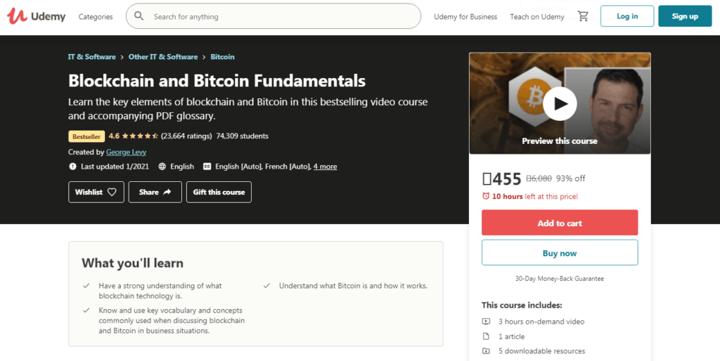 Top paid cryptocurrency and blockchain courses 7 Udemy Course details