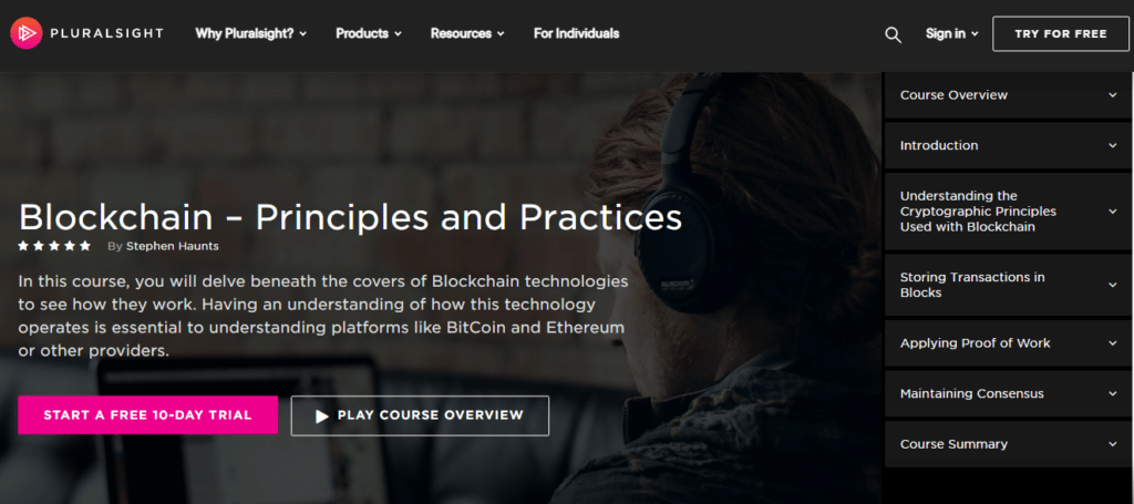 Top paid cryptocurrency and blockchain courses 13 Blockchain โ Principles and Practices