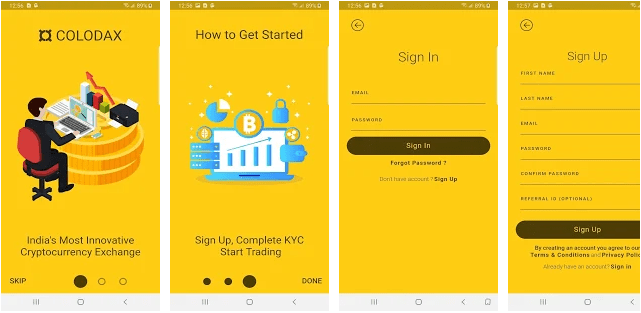 Colodax Review | Read this Before Signing Up on the Indian Exchange 7 Colodax mobile app