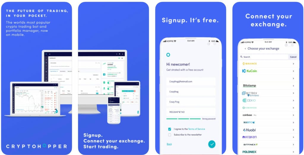 3Commas vs CryptoHopper vs Mudrex 5 CryptoHopper Mobile app