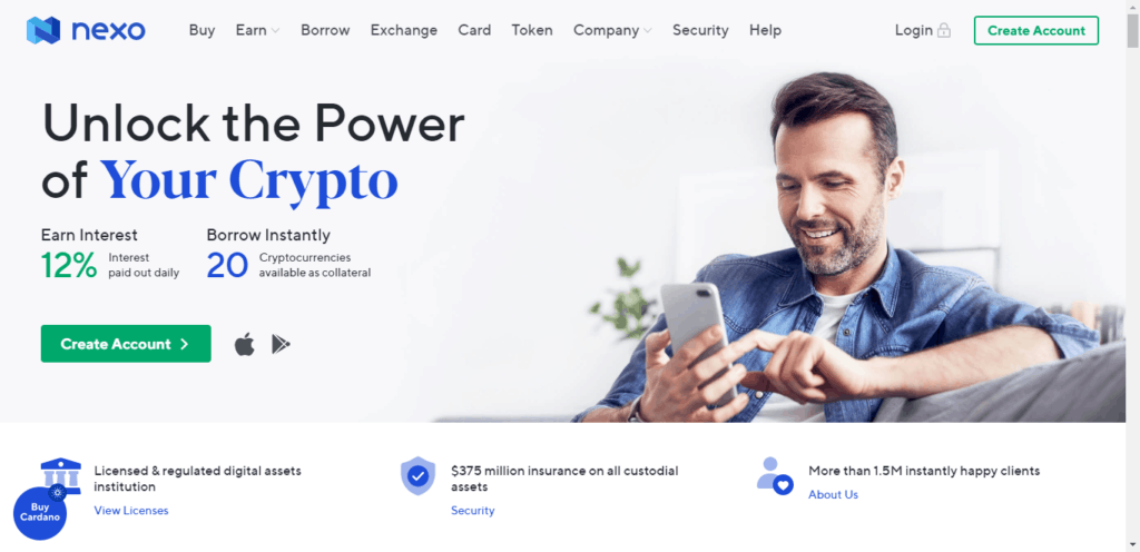 5 Best Crypto Lending Platforms in Australia 3 nexo