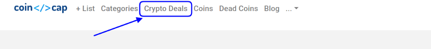 Crypto Deals — A New Way to Buy and Sell Products 1 Access Crypto Deals on CoinCodeCap