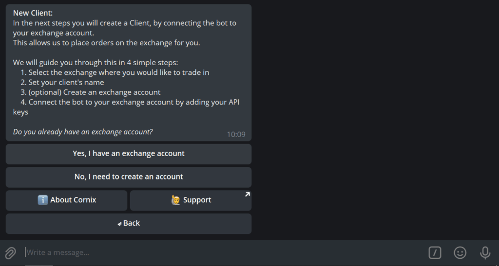 Connect your exchange with Cornix