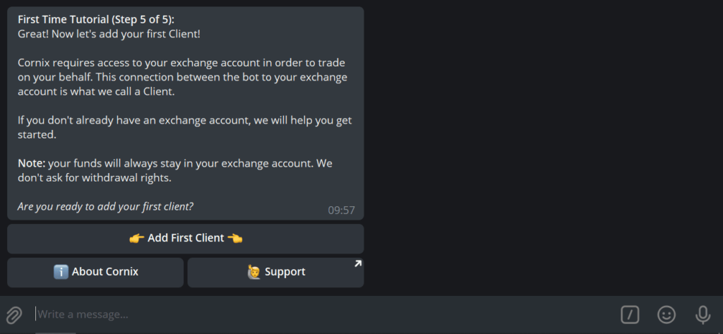 Add First Client