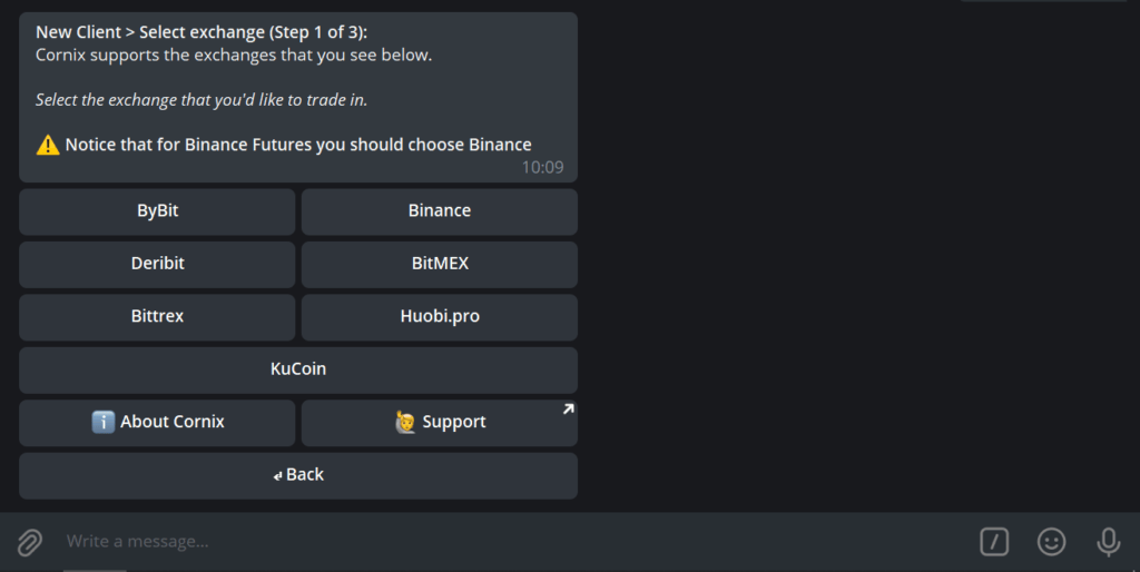 Choose Your Exchange