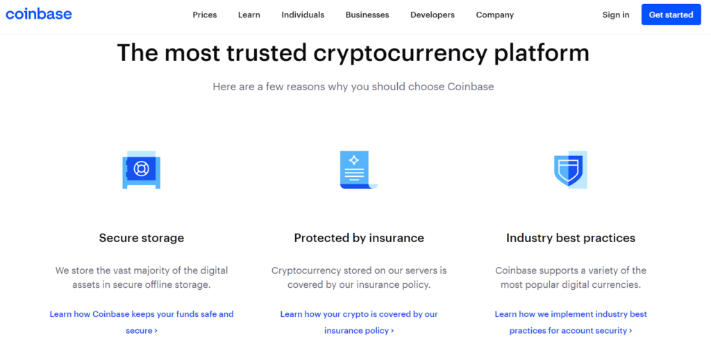 5 Best Crypto Exchanges in the USA 1 Coinbase