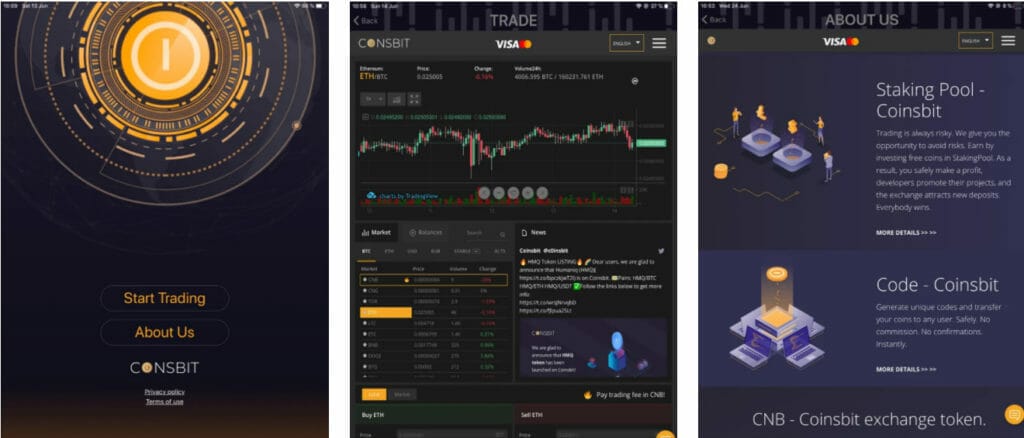 Bitpanda vs Coinbase vs Coinsbit 19 Coinsbit App