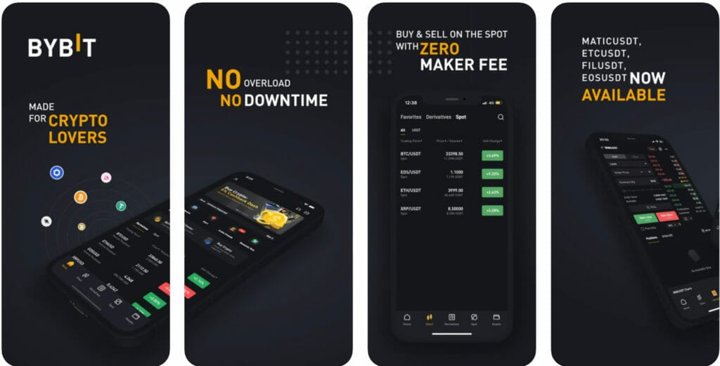Coinbase vs Bybit vs BYDFI 6 Bybit App