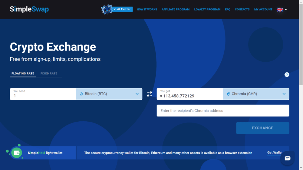 Where and How to Buy CHR (Chromia Token)? 4 Buy CHR on SimpleSwap