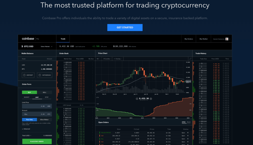 How to transfer from Coinbase to Coinbase Pro ? 3 Visit the Coinbase Pro trading page