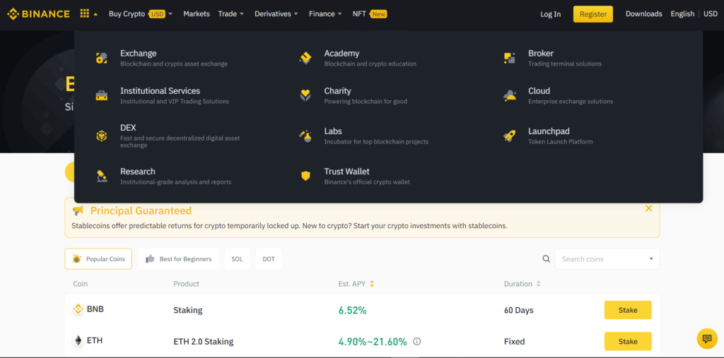 Binance Products