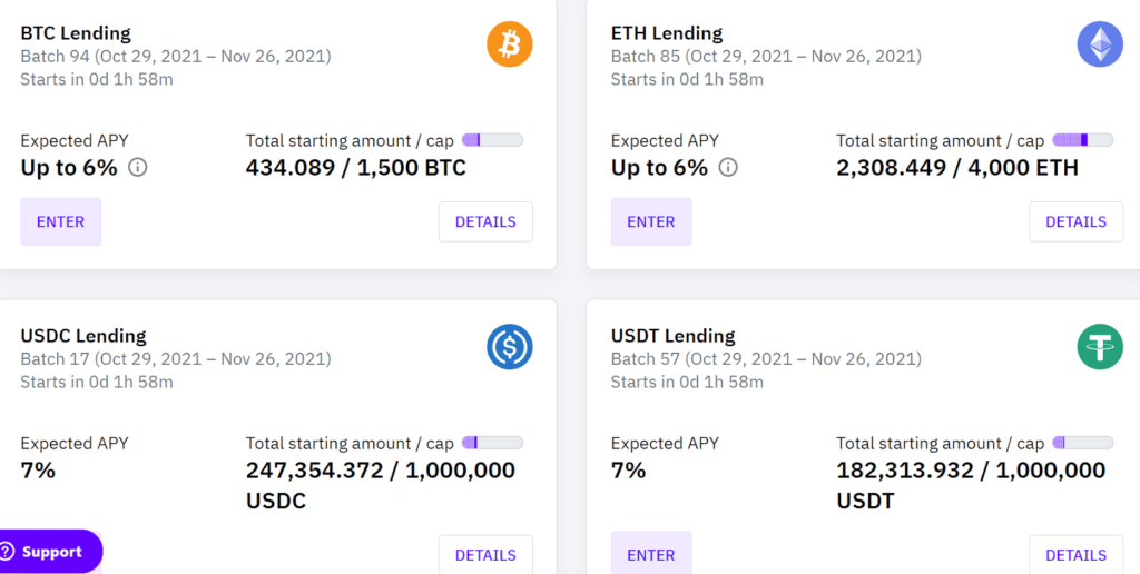 CakeDefi Rates and Fees