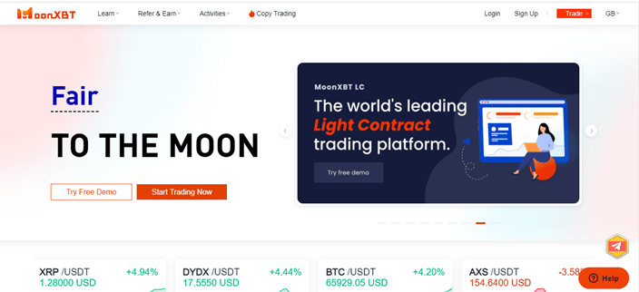 MoonXBT Social Trading: Earn Free Crypto with Copy Trading 2 MoonXBT