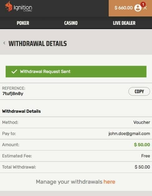 Ignition Casino Review: Gamble with $2000 Welcome Bonus 9 Ignition Casino Withdrawal