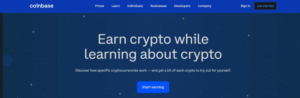 Coinbase Earn