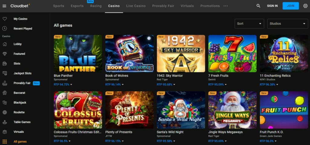 Cloudbet Casino Review | Read This Before Starting Crypto Betting 4 Cloudbet Casino Review: Games