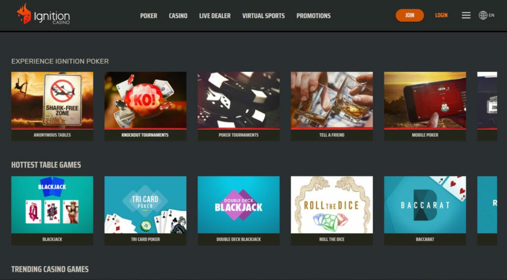 Ignition Casino Review: Gamble with $2000 Welcome Bonus 1 Ignition Casino