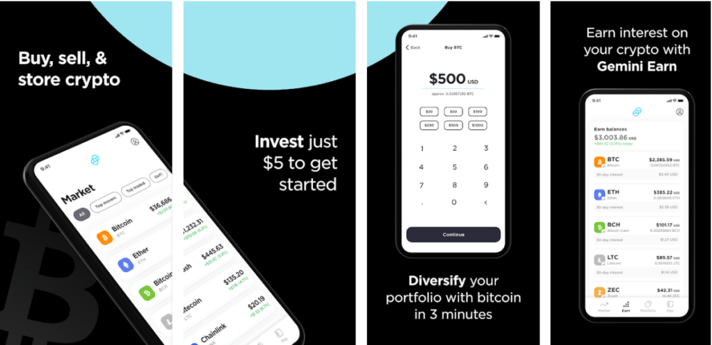 Kraken vs Gemini vs BYDFI - Full Comparison 5 Gemini mobile app
