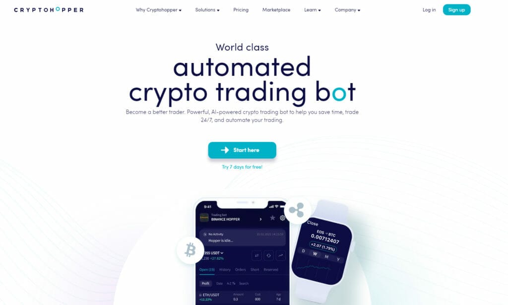 Cryptohopper Homepage