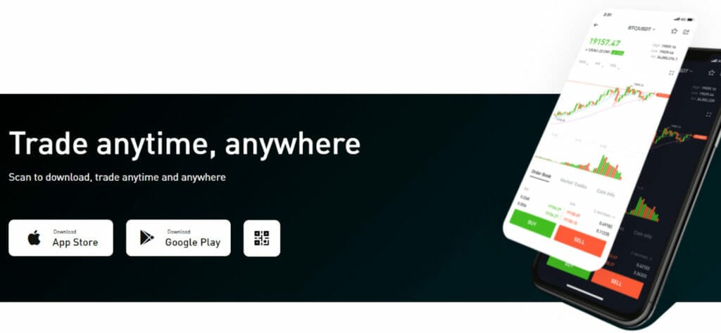 WhiteBit vs BitMart vs BYDFI - Total Comparison 10 BitMart Mobile App