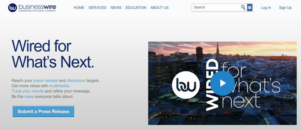 Top 5 Crypto Press Release Platforms 3 BusinessWire