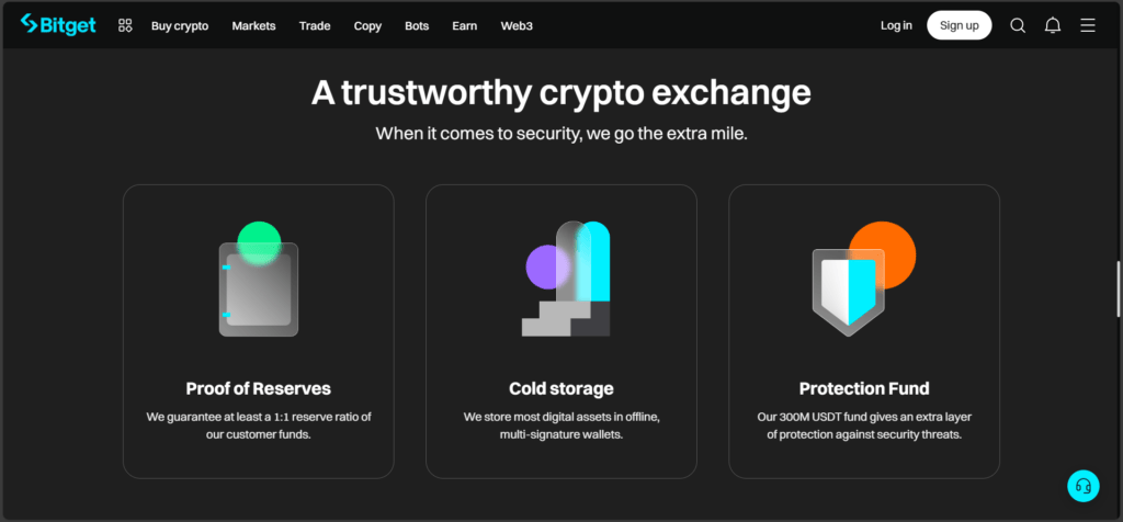 Bitget vs Binance vs BYDFI 4 Bitget features