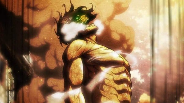 Eren's Transformation in Trost (Anime Season 1, Episode 8): 