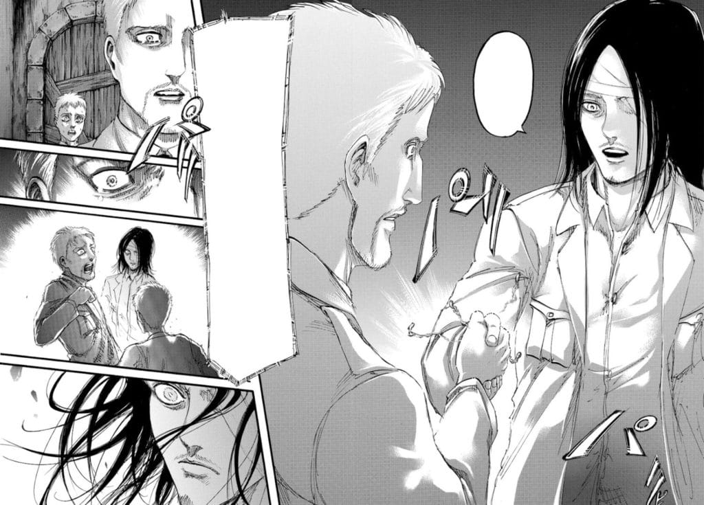 Eren's Killing of Innocents in Liberio (Manga Chapter 106): 