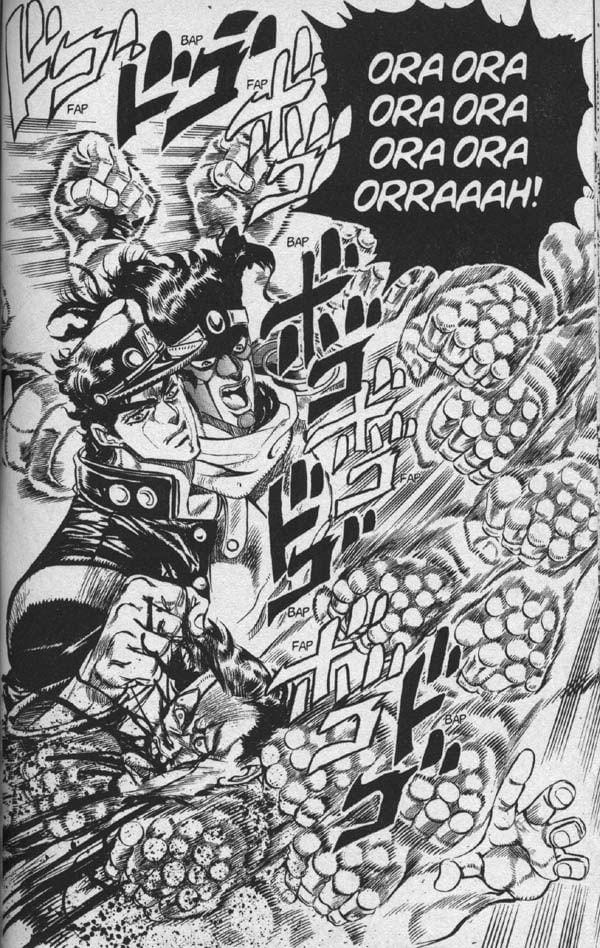 Best Manga Panels EVER MADE | The EMOTIONAL CLIFFHANGERS! 12 JoJo's Bizarre Adventure: The famous "ORA ORA ORA!" battle cry from various JoJo characters.