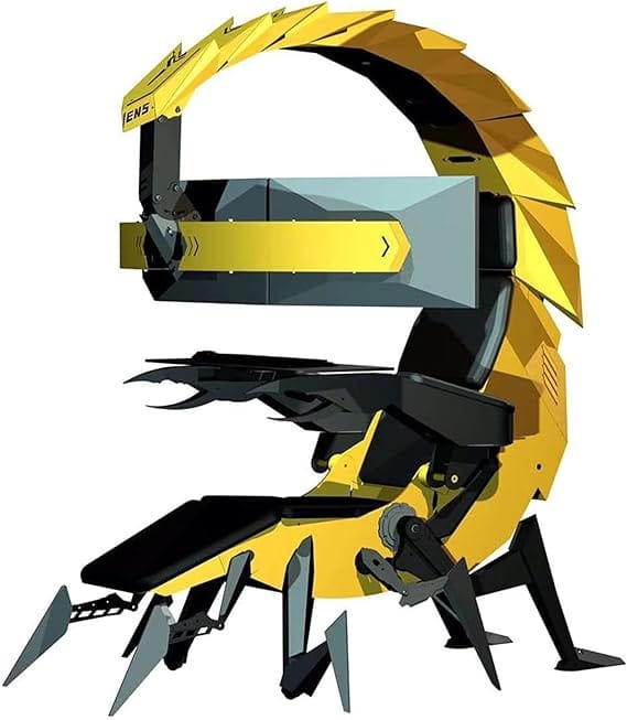 Gaming Ergonomic Computer Cockpit Chair with Led Lights, Multi -Screen Encoding Cabin Workstation Office Cockpit Gaming Station Video Gaming Chair Computer Table 