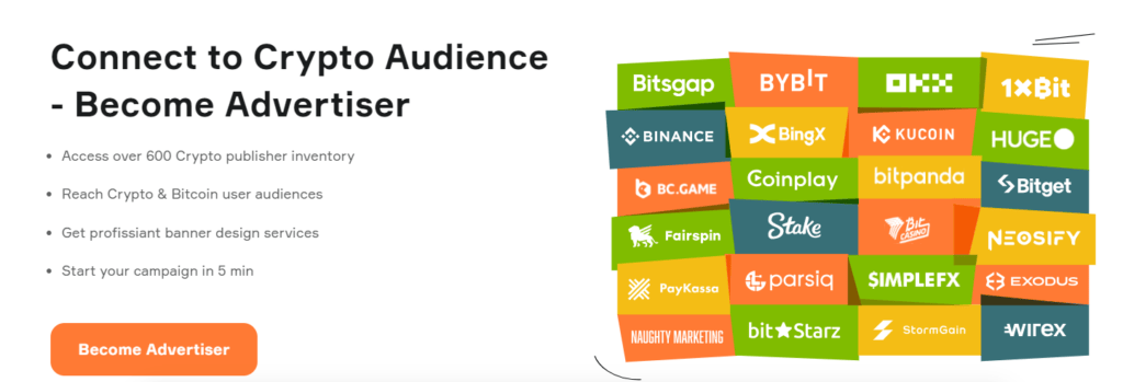 8 Best Crypto Ad Network 4 8 Best Crypto Ad Network